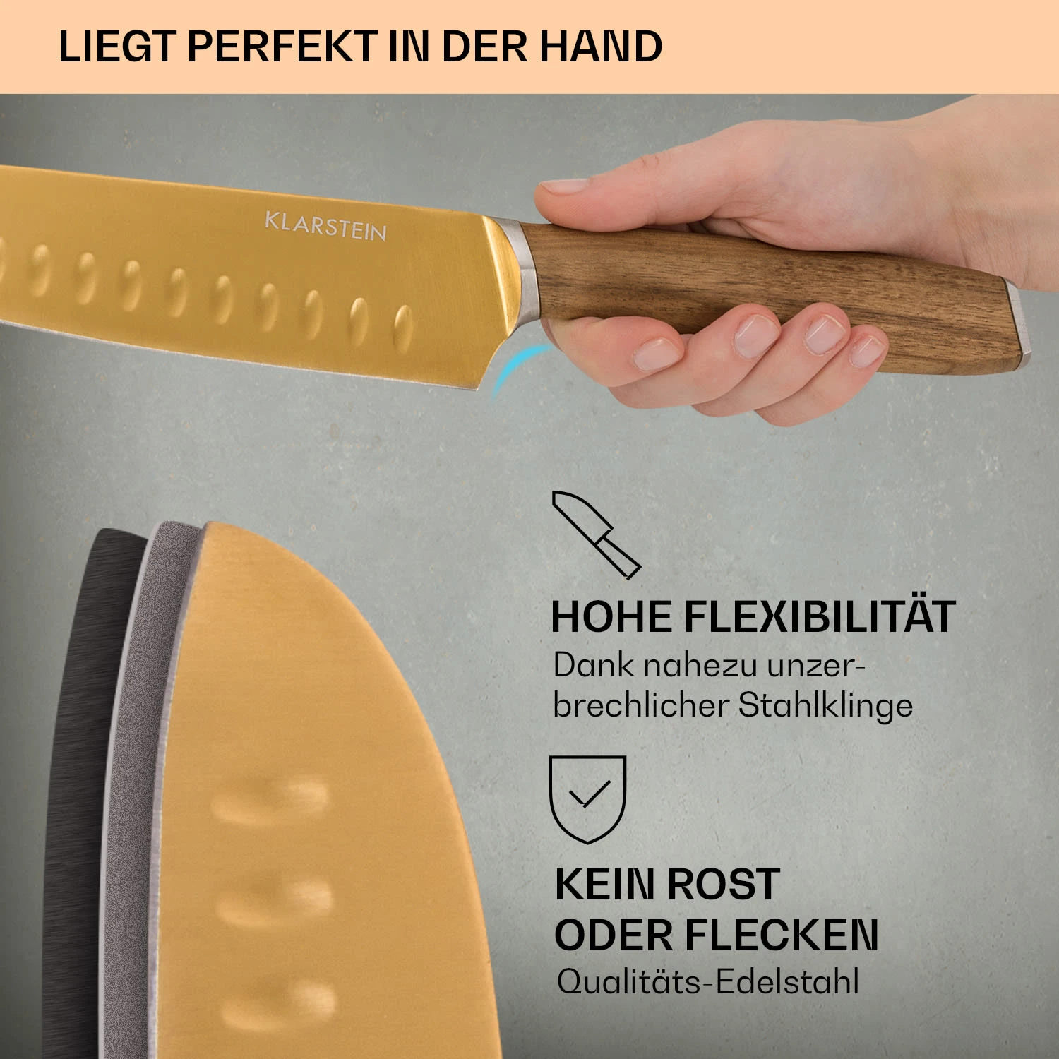 Kazuno Messerset 7 Teile Magnetischer Block PVD Titanium-Beschichtung 3 Kazuno Messerset 7 Teile Magnetischer Block PVD Titanium-Beschichtung – Bild 3