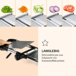 Mandoline Küchenhobel Gourmet Edelstahl 1 Bis 9 Mm Julienne-Schneider -Warmekuche Pro Geschaft 10040835 de 0003 logo