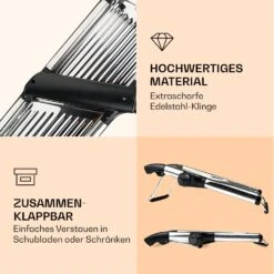 Mandoline Küchenhobel Gourmet Edelstahl 1 Bis 9 Mm Julienne-Schneider -Warmekuche Pro Geschaft 10040835 de 0005 logo