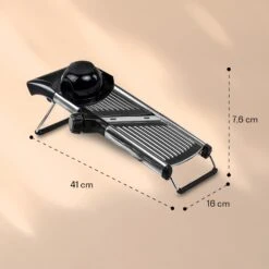 Mandoline Küchenhobel Gourmet Edelstahl 1 Bis 9 Mm Julienne-Schneider -Warmekuche Pro Geschaft 10040835 yy 0006 logo