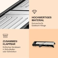 Mandoline Küchenhobel Inkl. Wellenschnitt Edelstahl 1 Bis 9 Mm Julienne-Schneider -Warmekuche Pro Geschaft 10040836 de 0005 logo