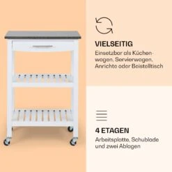 Tennessee Servierwagen Küchenwagen 4 Etagen Holz Granit Mobil 9 Tennessee Servierwagen Küchenwagen 4 Etagen Holz Granit Mobil -Warmekuche Pro Geschaft 10041120 de 0004 logo