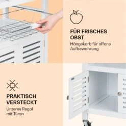 Louisiana Servierwagen Küchenwagen 5 Etagen Holz Handtuchhalter Mobil -Warmekuche Pro Geschaft 10041122 de 0006 logo