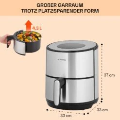 Klarstein Crisp-Pro 4,3L Air Fry Stainless Steel 11 Klarstein Crisp-Pro 4,3L Air Fry Stainless Steel -Warmekuche Pro Geschaft 10041145 de 0006 logo