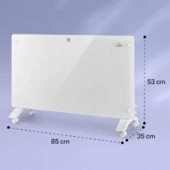 Bansin Crystal Smart Konvektions-Heizgerät 2500W 5 - 50 °C App-Steuerung -Warmekuche Pro Geschaft 10041212 yy 0008 dimensions