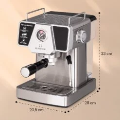 Libeica Espressomaschine 19 Bar Ca. 10 Tassen 1,8 Liter Milchschaum -Warmekuche Pro Geschaft 10041253 yy 0008 dimensions