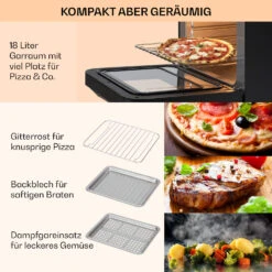 Vita Pro Heißluftfritteuse Dampfgaren 2450 W 18 Ltr 800 Ml Wassertank 12 Vita Pro Heißluftfritteuse Dampfgaren 2450 W 18 Ltr 800 Ml Wassertank -Warmekuche Pro Geschaft 10041333 de 0006 usp