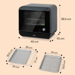 Vita Pro Heißluftfritteuse Dampfgaren 2450 W 18 Ltr 800 Ml Wassertank 13 Vita Pro Heißluftfritteuse Dampfgaren 2450 W 18 Ltr 800 Ml Wassertank -Warmekuche Pro Geschaft 10041333 de 0007 usp