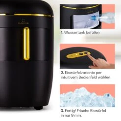 Passau Eiswürfelmaschine 2 Größen 15 Kg/24 H Auto-Clean -Warmekuche Pro Geschaft 10041343 de 0004 logo