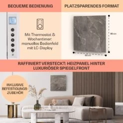 Wonderwall Santorini Smart Infrarot-Heizung 60x60cm 500W Timer IP24 12 Wonderwall Santorini Smart Infrarot-Heizung 60x60cm 500W Timer IP24 -Warmekuche Pro Geschaft 10041817 de 0006 usp