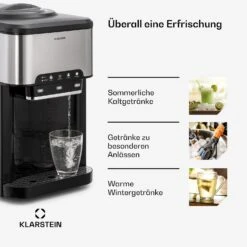 Aqueous Eiswürfelmaschine 3-in-1: Eiswürfel, Wasserspender: Heiß & Kalt 20 Kg/24h -Warmekuche Pro Geschaft 10041845 de 0005 usp