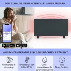 Taal Smart Hybrid-Infrarot-Heizung 105x56cm 750W Wochentimer IP24 10 Taal Smart Hybrid-Infrarot-Heizung 105x56cm 750W Wochentimer IP24 -Warmekuche Pro Geschaft 10041870 de 0003 usp