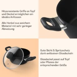 Noto Endurance Kochtopf-Set 4 Töpfe Geschmiedetes Aluminium Induktion PTFE-Antihaftbeschichtung -Warmekuche Pro Geschaft 10045009 de 0007 usp