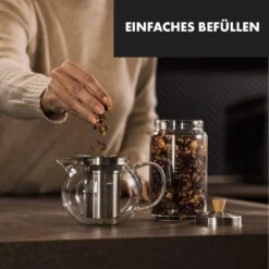 Sencha Teekanne 0,65 L Edelstahl-Siebeinsatz Borosilikatglas Deckel -Warmekuche Pro Geschaft 10045058 de 0003 logo
