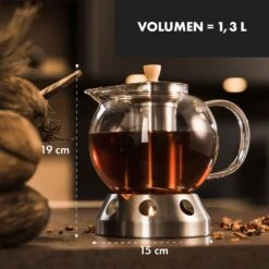Sencha Design-Teekanne Mit Hibiscus Edelstahl-Stövchen 1,3 L Siebeinsatz 13 Sencha Design-Teekanne Mit Hibiscus Edelstahl-Stövchen 1,3 L Siebeinsatz -Warmekuche Pro Geschaft 10045059 de 0007 logo