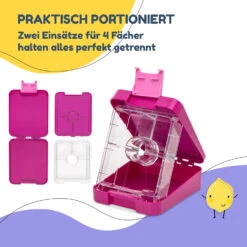 Klarstein Schmatzfatz Easy Snackbox 4 Fächer 18 X 15 X 5 Cm (BxHxT) -Warmekuche Pro Geschaft 10045068 de 0004 usp