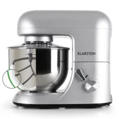 Bella Argentea Komplettset Küchenmaschine + Zusatzschüssel Silber -Warmekuche Pro Geschaft 60001830 yy 0003 detail Klarstein Bella Argentea Kuechenmaschine reedit