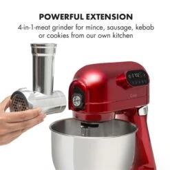 Curve Plus Küchenmaschinen-Set | 5l | 4-in-1 Fleischwolf | Rot -Warmekuche Pro Geschaft 60002329 yy 0008 logo Klarstein Curve Plus Kuechenmaschinen Set rot reedit