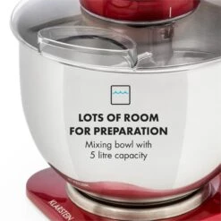 Curve Plus Küchenmaschinen-Set | 5l | 4-in-1 Fleischwolf | Rot -Warmekuche Pro Geschaft 60002329 yy 0009 logo Klarstein Curve Plus Kuechenmaschinen Set rot