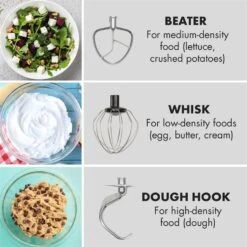 Curve Plus Küchenmaschinen-Set | 5l | 4-in-1 Fleischwolf | Silber -Warmekuche Pro Geschaft 60002330 yy 0007 logo Klarstein Curve Plus Kuechenmaschinen Set silber