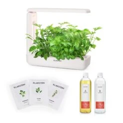 GrowIt Cuisine Starter Kit Europa 12 Pflanzen 25W LED 2Ltr Europe-Seeds Nährlösung
