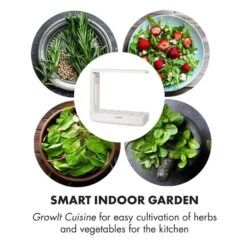 GrowIt Cuisine Starter Kit Salad 12 Pflanzen 25W LED 2Ltr Salad-Seeds Nährlösung -Warmekuche Pro Geschaft 60002417 yy 0004 logo Klarstein GrowIt Cuisine Smart Indoor Garden