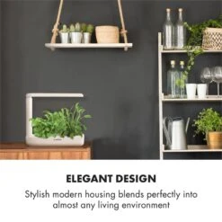 GrowIt Cuisine Starter Kit Salad 12 Pflanzen 25W LED 2Ltr Salad-Seeds Nährlösung -Warmekuche Pro Geschaft 60002417 yy 0006 logo Klarstein GrowIt Cuisine Smart Indoor Garden