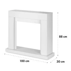 Studio Frame Kamingehäuse-Set Dekokamin + Kamini FX Kamineinsatz | Klassisches Design | MDF | Wandverschraubung | 100 X 88 X 30 Cm | Kamin-Einsatz: 1000/2000W | Täuschend Echte Feuerillusion Mit 2W LED 13 Studio Frame Kamingehäuse-Set Dekokamin + Kamini FX Kamineinsatz | Klassisches Design | MDF | Wandverschraubung | 100 X 88 X 30 Cm | Kamin-Einsatz: 1000/2000W | Täuschend Echte Feuerillusion Mit 2W LED -Warmekuche Pro Geschaft 60002704 yy 0005 logo Klarstein Lausanne Frame Gehaeuse Kamini FX
