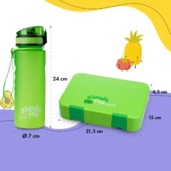 Schmatzfatz Frühstücksset Lunchbox & Trinkflasche Tritan Dicht BPA-frei 15 Schmatzfatz Frühstücksset Lunchbox & Trinkflasche Tritan Dicht BPA-frei -Warmekuche Pro Geschaft 60002938 yy 0008 dimensions