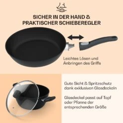 Noto Endurance Topf- Und Pfannenset Geschmiedetes Aluminium Ergonomische Griffe Glasdeckel Filz 15 Noto Endurance Topf- Und Pfannenset Geschmiedetes Aluminium Ergonomische Griffe Glasdeckel Filz -Warmekuche Pro Geschaft 60003055 de 0007 usp